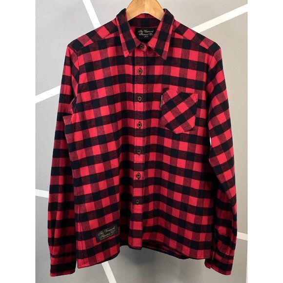 The Vermont Flannel Company Tops - Vermont Flannel Company Red Buffalo Plaid Button Up Shirt Women's Large L/S